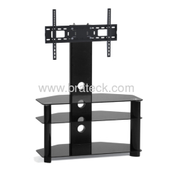 Bracket included Tempered Glass TV Stand