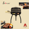 cast iron barbecue grill fire pit