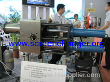 hydraulic double piston screen changer for PETstrap extrusion plant