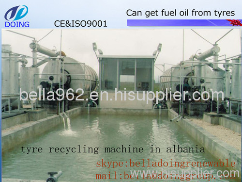 waste tyre recycling machine