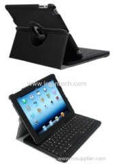 Bluetooth keyboard with leather case for new Ipad/Ipad2
