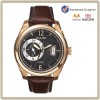 Genuine leather strap mens mechanical automatic watch