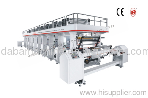 DBAY600-1800C 8Color 3or5 motors Computerized color register high speed Rotogravure Printing Machine