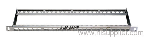 24 ports empty with cable manager 0.5U Patch Panel