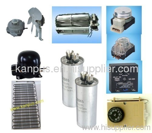 Spare parts for refrigerator (refrigerator spare parts motor capacitor wire tube condenser defrost timer)