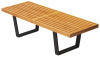 George Nelson bench, outdoor bench, leisure bench, living room bench, wooden bench, home furniture, bench