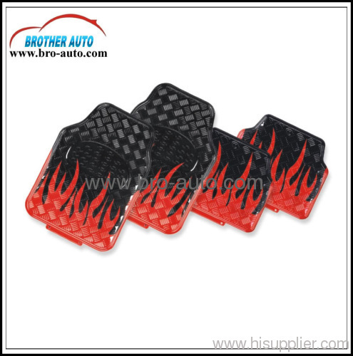 4PCS Car Aluminium PVC Mat/Rubber Mat/Floor Mat