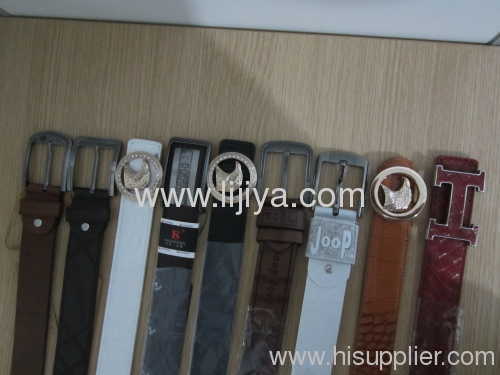 fake leather belt/fashion genuine leather belt/fashion holes colored leather belts