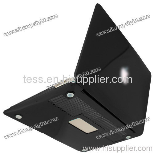 2013 Hot Sale For Apple Macbook Case,Rubber Case For Macbook Rubber Case -11.6 Black clear