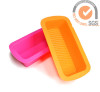 Non-stick Soft Food safe silicone oblong cheese cake molds in candy colors