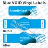 Security Tamper Proof VOID Stickers,Blue Tamper Evident VOID Vinyl Labels,Security Seal VOID Labels