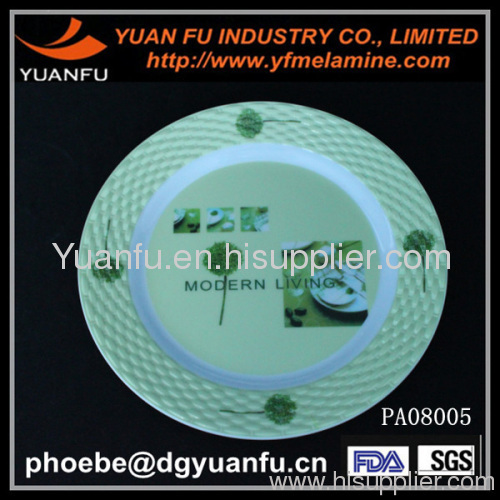 New design melamine round plate