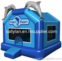 inflatable dolphin bouncer/mini inflatable bouncer/jumping castle