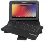 Bluetooth keyboard with leather case for Google Nexus 10
