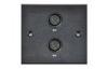 Office Aluminum Multi Media Wall Mounted Plate Three Pin XLR Connector
