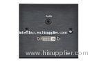 Silver Multimedia Wall Plate 3.5 Mm Stereo Audio And DVI Port
