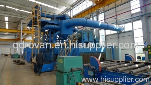 01 High quality steel plate sand blast cleaning machine