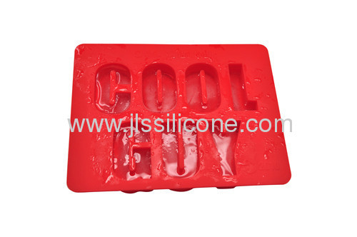Letter shape ice cube tray with FDA/LFGB certificates