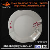 Melamine hotel use printing flower shaped plates