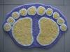 Household Entrance Floor Carpet Door Mat With Foot Pattern