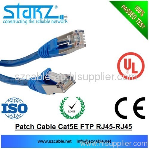 Cat 5e patch cord cable RJ45 to RJ45 plugs ftp pure copper cca 10meters