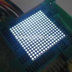 Ultra Bright White 1.8mm 16 x 16 Dot Matrix LED Display for message board, 40 x 40 x 3.5mm