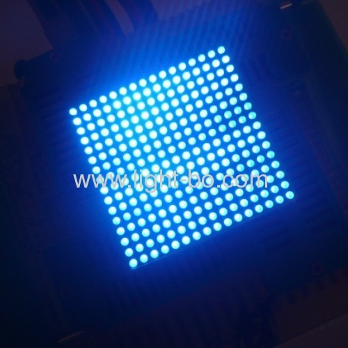 Ultra bright orange 1.8mm 16 x 16 dot matrix led display with 40 x 40mm package dimensions