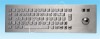 Explosion-proof 67keys metal keyboard with trackball