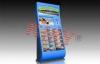 Blue Floor Standing Interactive Information Kiosk Display For Advertisement