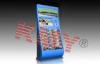 Blue WI FI Touchscreen Searching Library Kiosk LCD Stand Alone