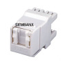 CAT5E 8P8C UTP with shutter Keystone Jack