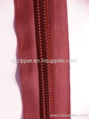 different color NO.5 long chain nylon zipper easy for garment and bags