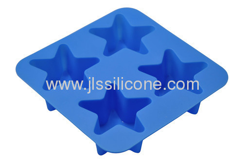 pentagram shape silicone bakeware of cake, muffin and jelly