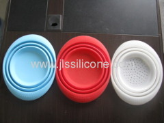 Food safe silicone folding basket