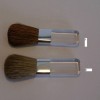 Compact blusher brush with Acrylic Handle