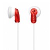 Sony MDR-E9LP Red Earbud In-Ear Headphone-Red