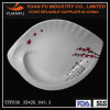 Exquisite design melamine leaf shaped plates