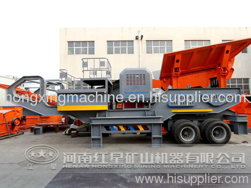 mobile stone crushing machine