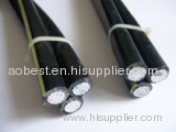 AWG standard best quality ABC overhead cables bare ACSR conductor triplex cable 2*4AWG+1*4AWG