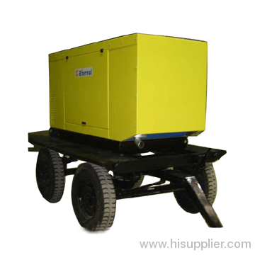 the trailer type genset with soundproof