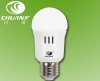 5W White Round E27 Φ60mm×118mm LED Bulbs With Plastic Shell And Glass Cover