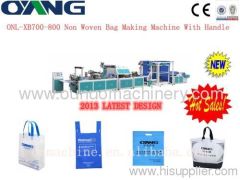 ONL-XB700-800 2013 Latest Non Woven Box Bag Making Machine Price