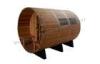 Cedar wood Barrel sauna room with porch for 4 person