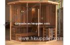 Solid wood sauna cabins , electric traditional sauna room for dry sauna