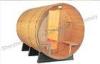 Home sauna cabins , Weather resistant and cradles barrel steam sauna