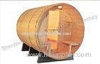Home sauna cabins , Weather resistant and cradles barrel steam sauna
