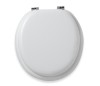 white varnish painted wood toilet seat