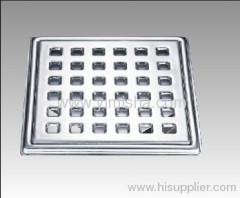 Square Stainless Steel Floor Drain Cover with Clean Out can be used in toilet, kitchen, veranda and public drain area