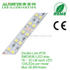 Super bright 28.8W double row 24V 120 SMD5050 LED strip light ribbon