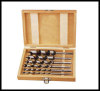 Auger Bit 6pcs Length 230mm; size: 10-12-14-16-18-20MM packed in wooden box